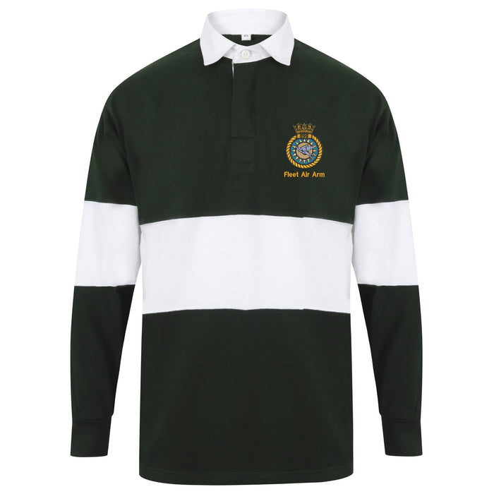 898 Naval Air Squadron Unit Long Sleeve Panelled Rugby Shirt