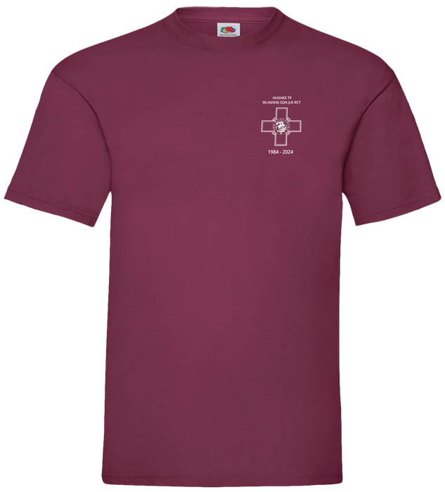 Hughes Troop 1984-2024 Printed Burgundy T-Shirt