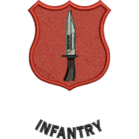 Regiment badge embroidery