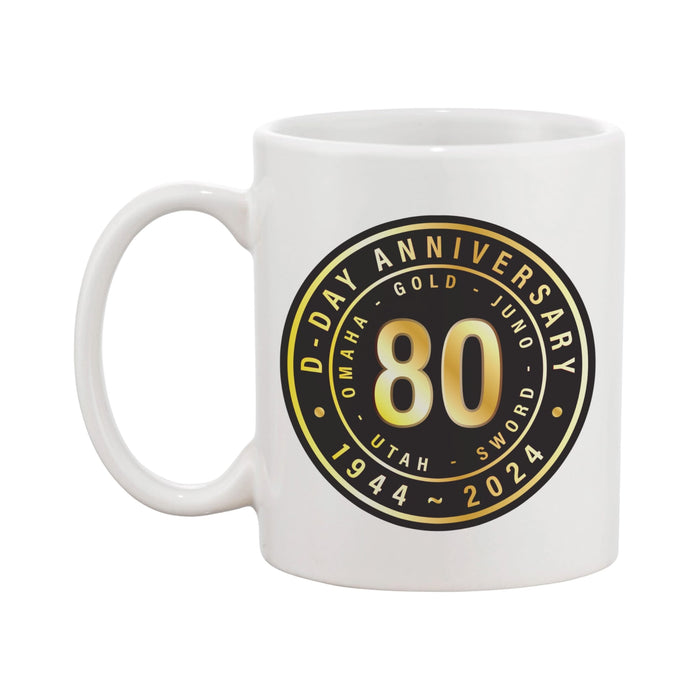 D-Day 80th Anniversary Mug - Operation Overlord - Gold 80