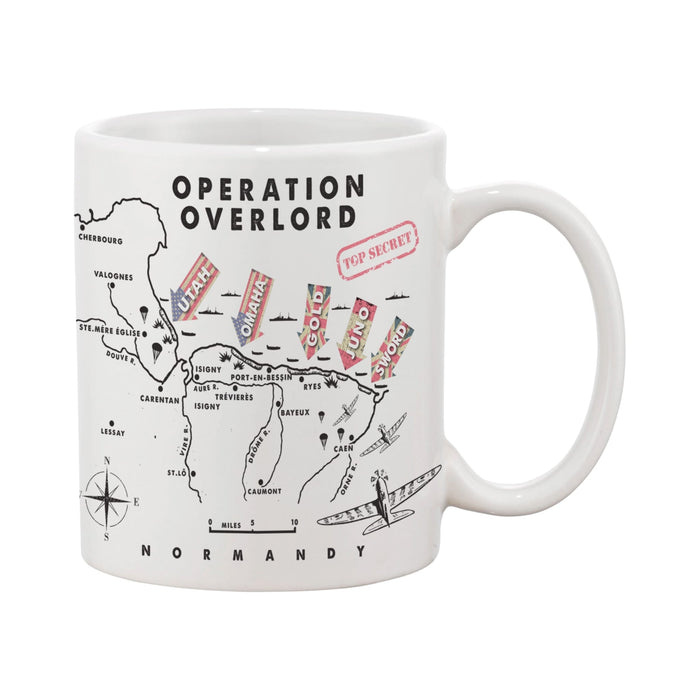 D-Day 80th Anniversary Mug - Operation Overlord - Gold 80