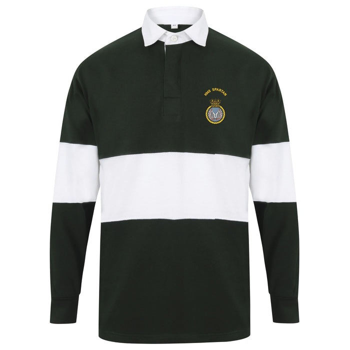 HMS Spartan Long Sleeve Panelled Rugby Shirt