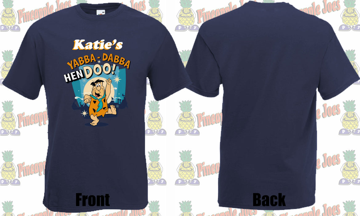 Katie's Yabba Dabba Hen Do Printed T-shirt