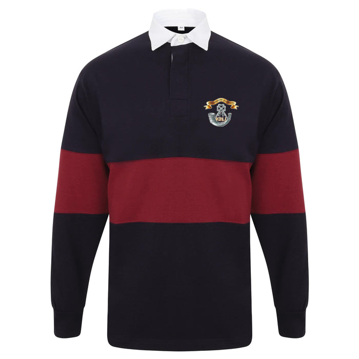 King's Shropshire Light Infantry Long Sleeve Panelled Rugby Shirt