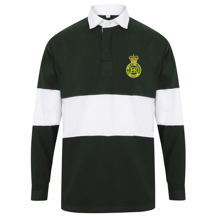 Life Guards Cap Badge Long Sleeve Panelled Rugby Shirt