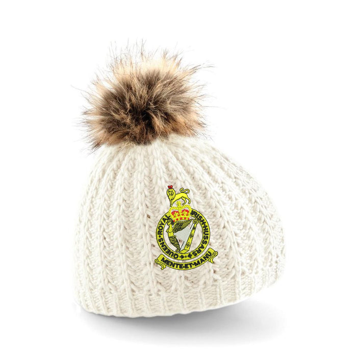 Queen's Royal Irish Hussars Pom Pom Beanie Hat
