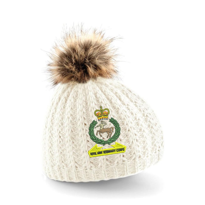 Royal Army Veterinary Corps Pom Pom Beanie Hat