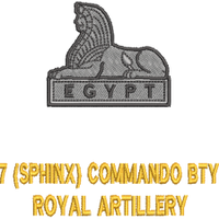 Regiment badge embroidery