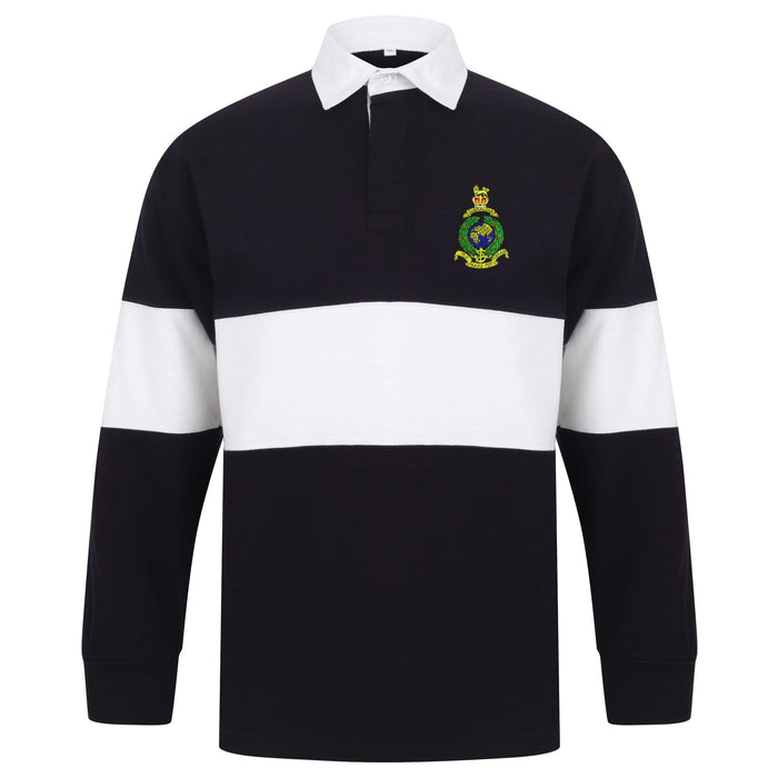Royal Marines Long Sleeve Panelled Rugby Shirt