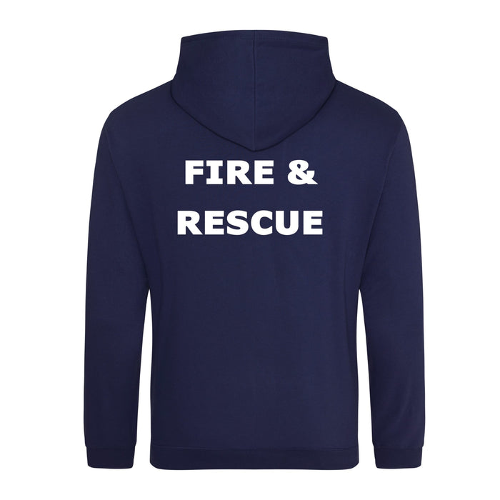 Royal Navy Fire and Rescue Hoodie (Includes Back Print)