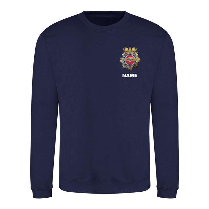 Royal Navy Fire and Rescue Sweatshirt (Includes Back Print)