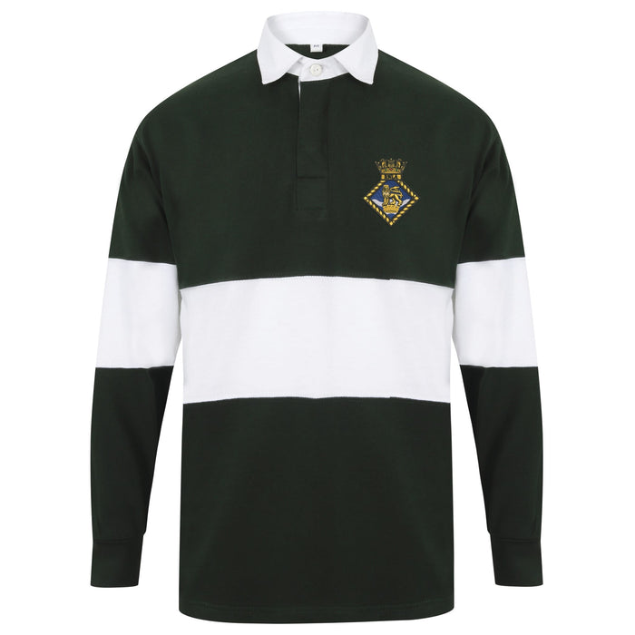 Royal Navy Leadership Academy Long Sleeve Panelled Rugby Shirt