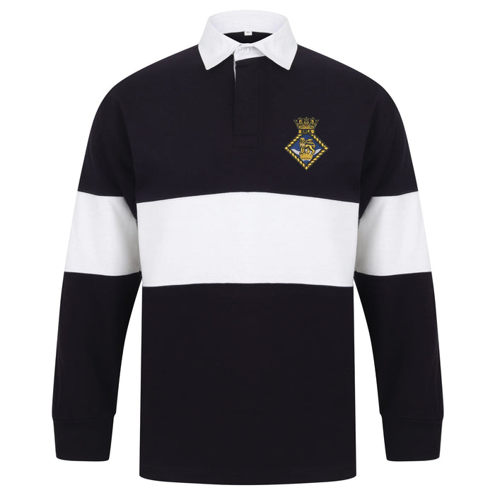 Royal Navy Leadership Academy Long Sleeve Panelled Rugby Shirt