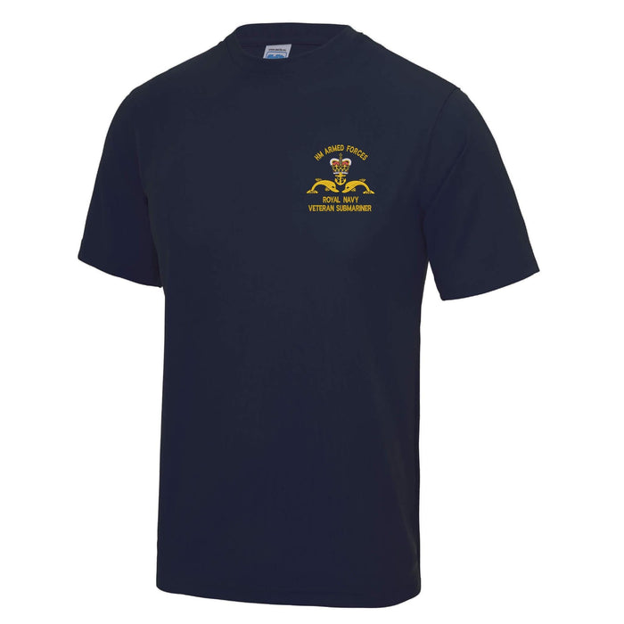 Royal Navy Veteran Submariner Polyester T-Shirt