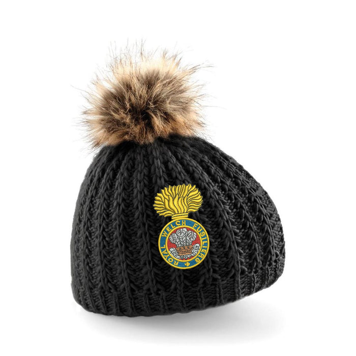 Royal Welch Fusiliers Pom Pom Beanie Hat