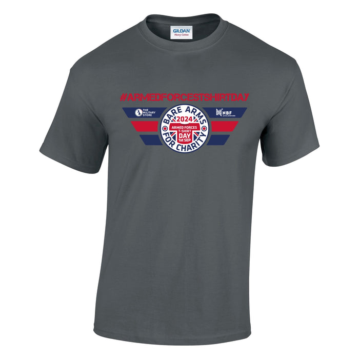 Armed Forces T-Shirt Day - Bare Arms - Victory Charity Cotton T Shirt