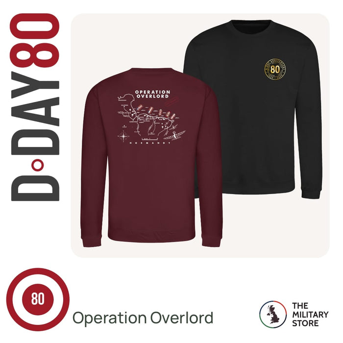D-Day 80th Anniversary Operation Overlord Printed Sweatshirt
