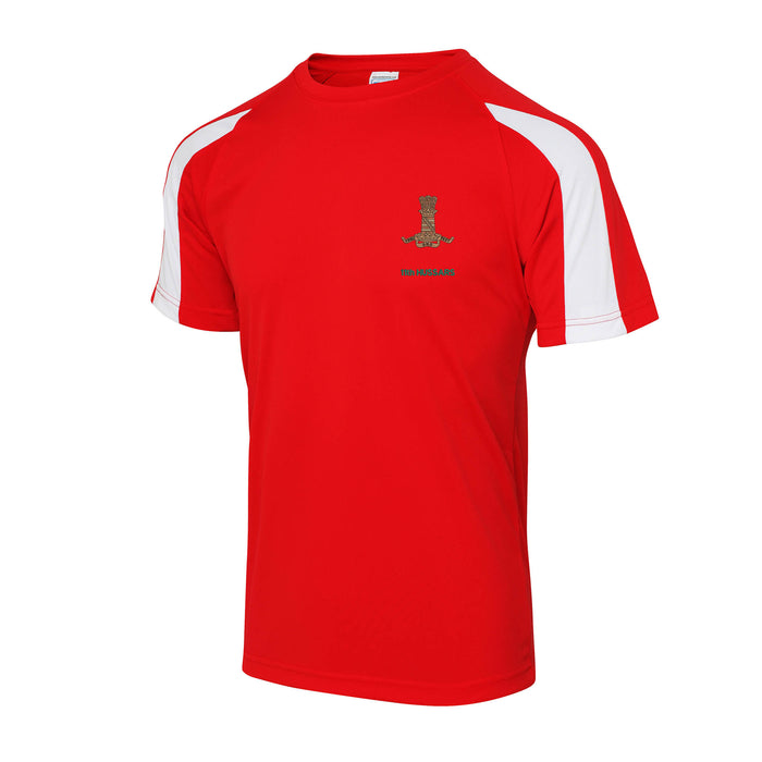 11th Hussars Contrast Polyester T-Shirt