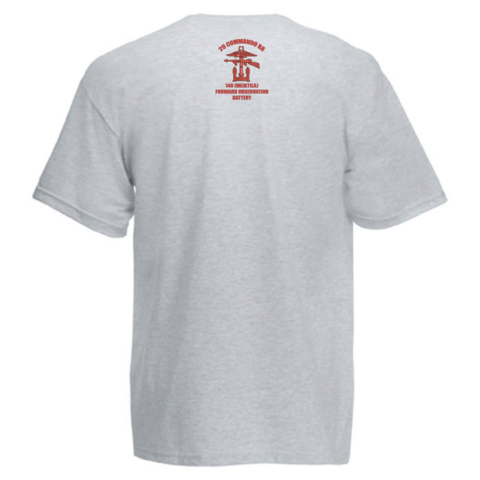 29 Commando RA - 148 Battery Meiktila Cotton T-Shirt (front print, back embroidery)