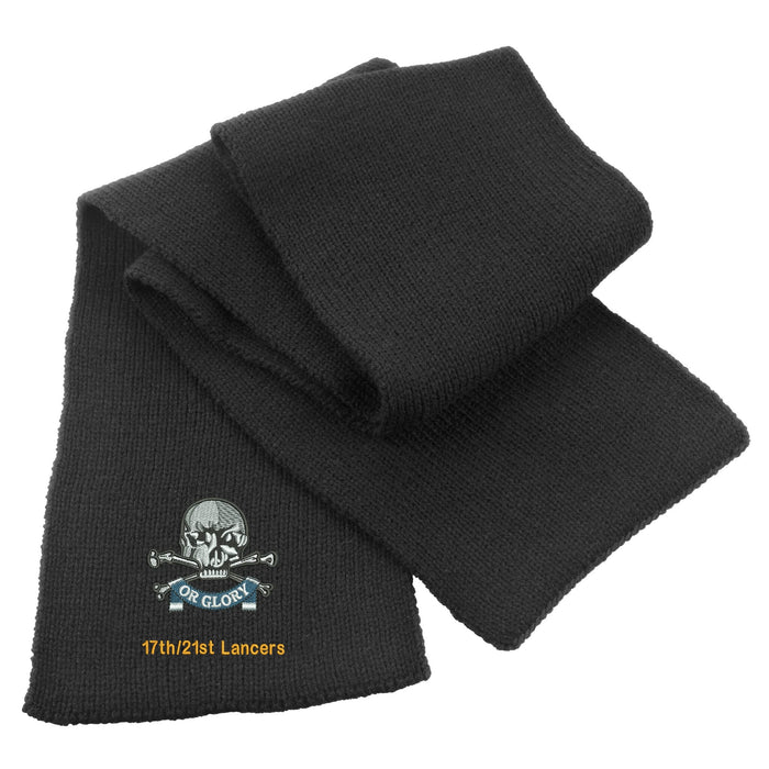 17th/21st Queens Royal Lancers Heavy Knit Scarf