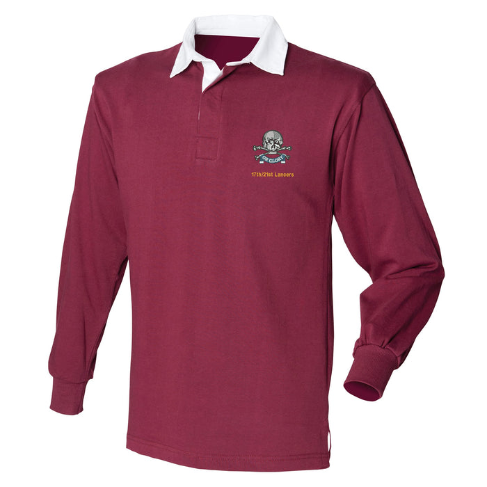17th/21st Queens Royal Lancers Long Sleeve Rugby Shirt