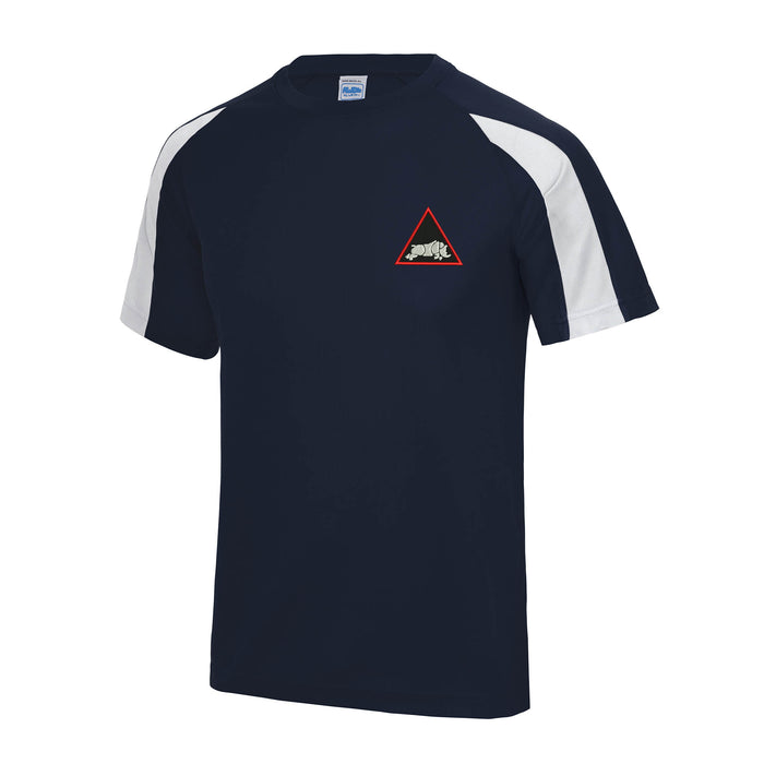 1st Armoured Division Contrast Polyester T-Shirt