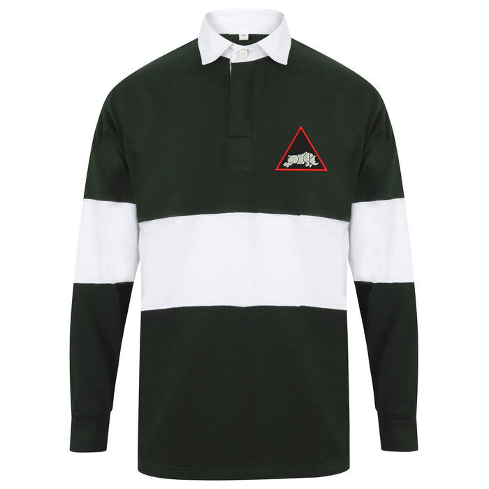1st Armoured Division Long Sleeve Panelled Rugby Shirt