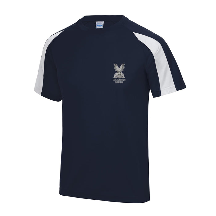 51st Highland Division Contrast Polyester T-Shirt