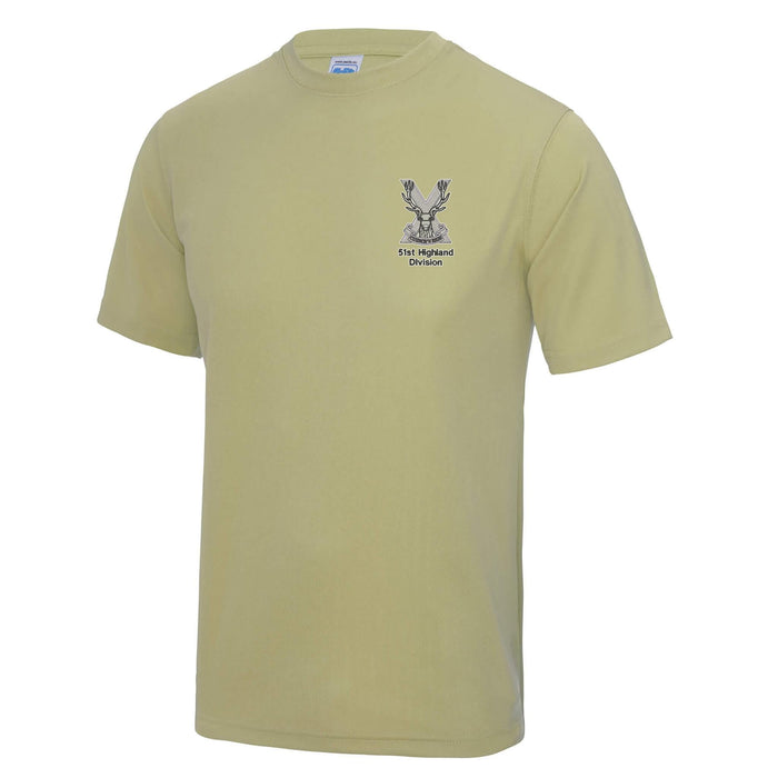 51st Highland Division Polyester T-Shirt