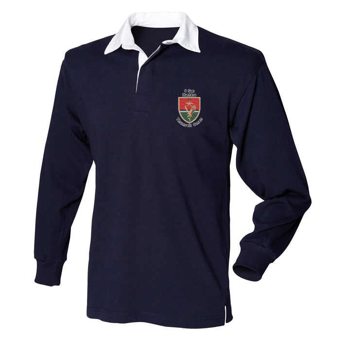 6 Sqn Hunters Thumrait Oman Long Sleeve Rugby Shirt