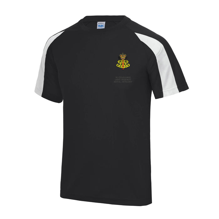 95 Commando Light Regiment Royal Artillery Contrast Polyester T-Shirt