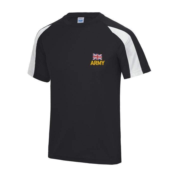 Army (New Logo) Contrast Polyester T-Shirt