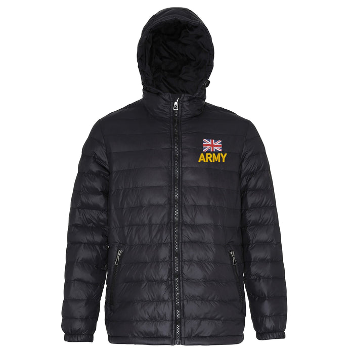 Army (New Logo) Hooded Contrast Padded Jacket