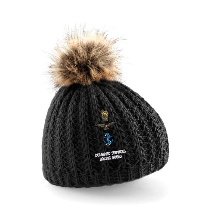 Combined Services Boxing Squad Pom Pom Beanie Hat