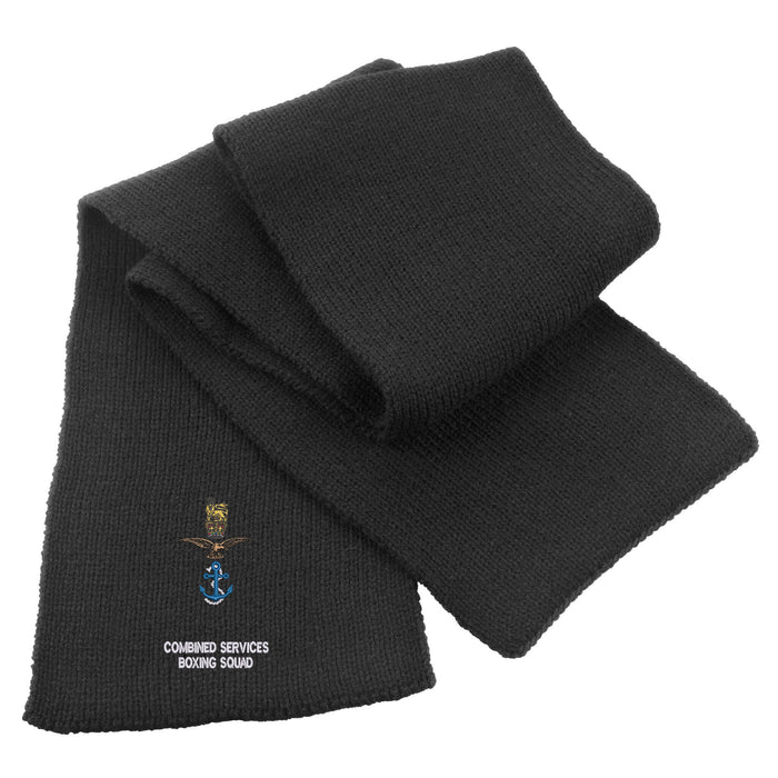 Combined Services Boxing Squad Heavy Knit Scarf