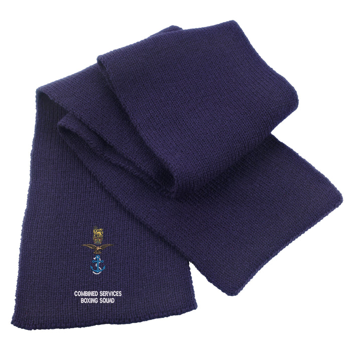 Combined Services Boxing Squad Heavy Knit Scarf