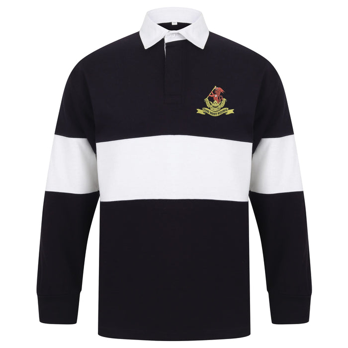 Duke of Wellington's Regiment Long Sleeve Panelled Rugby Shirt