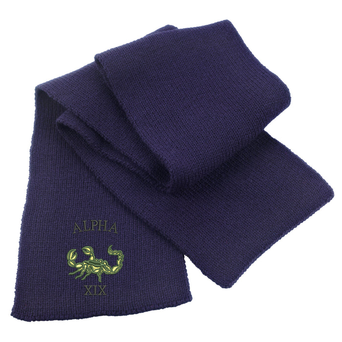 Green Howards Alpha Company Heavy Knit Scarf
