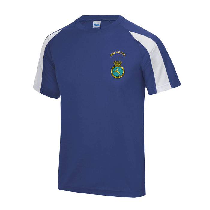 HMS Active Contrast Polyester T-Shirt