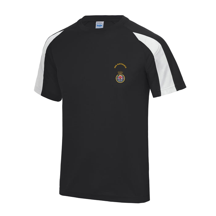 HMS Bacchante Contrast Polyester T-Shirt