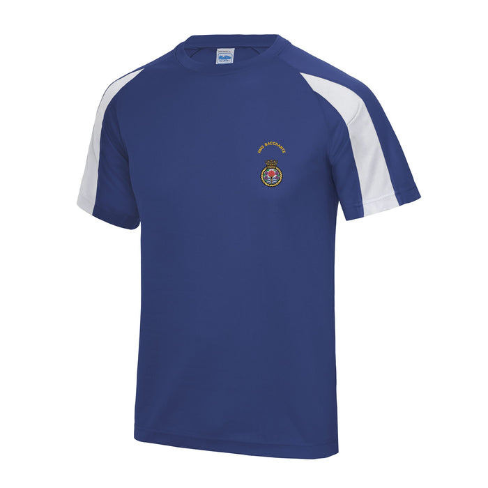 HMS Bacchante Contrast Polyester T-Shirt