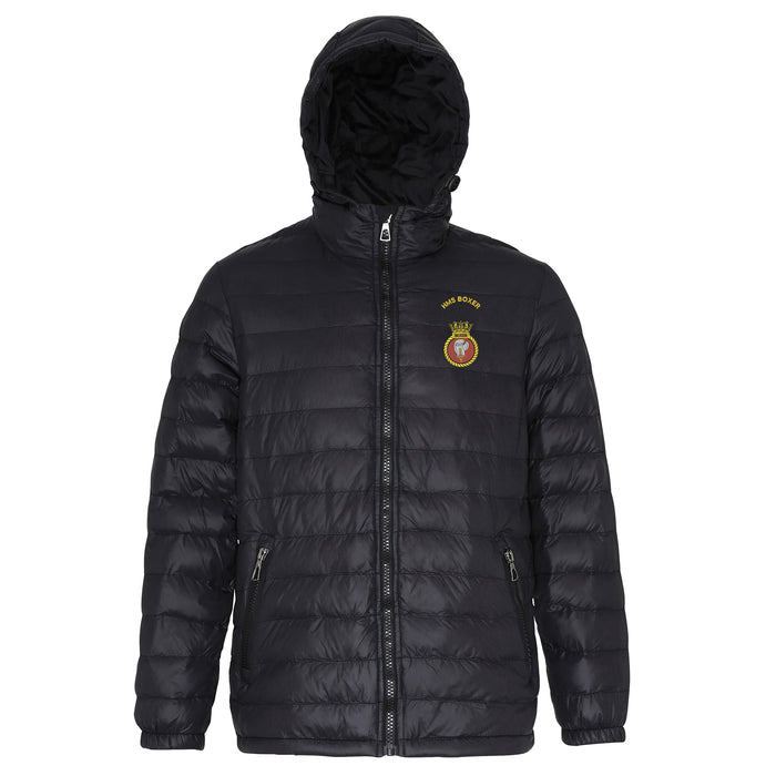 HMS Boxer Hooded Contrast Padded Jacket