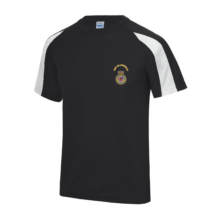 HMS Glamorgan Contrast Polyester T-Shirt