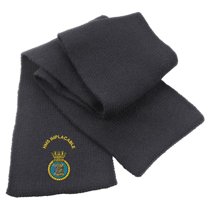 HMS Implacable Heavy Knit Scarf