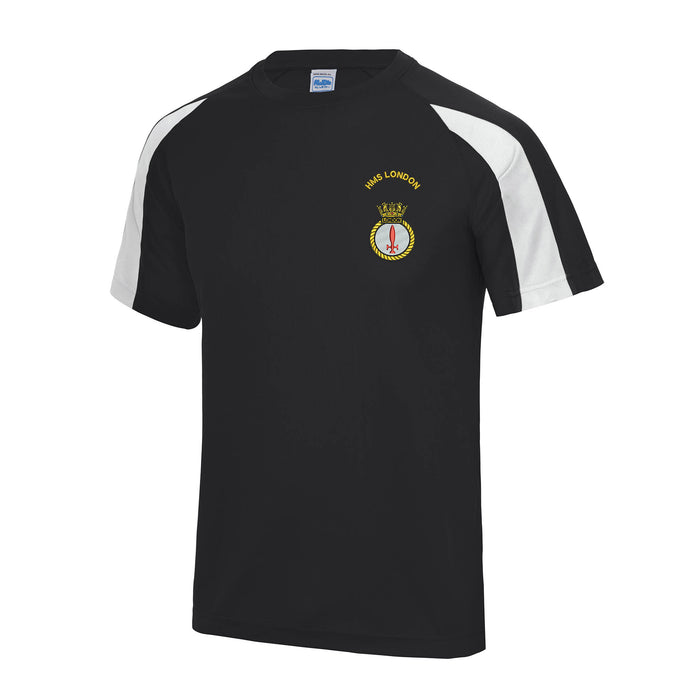 HMS London Contrast Polyester T-Shirt