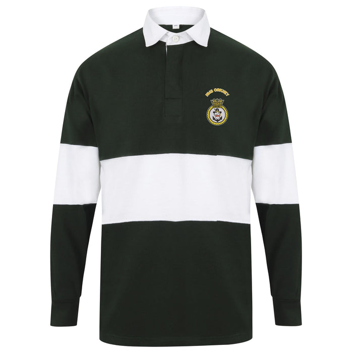 HMS Orkney Long Sleeve Panelled Rugby Shirt