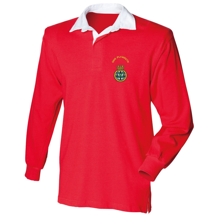 HMS Plymouth Long Sleeve Rugby Shirt