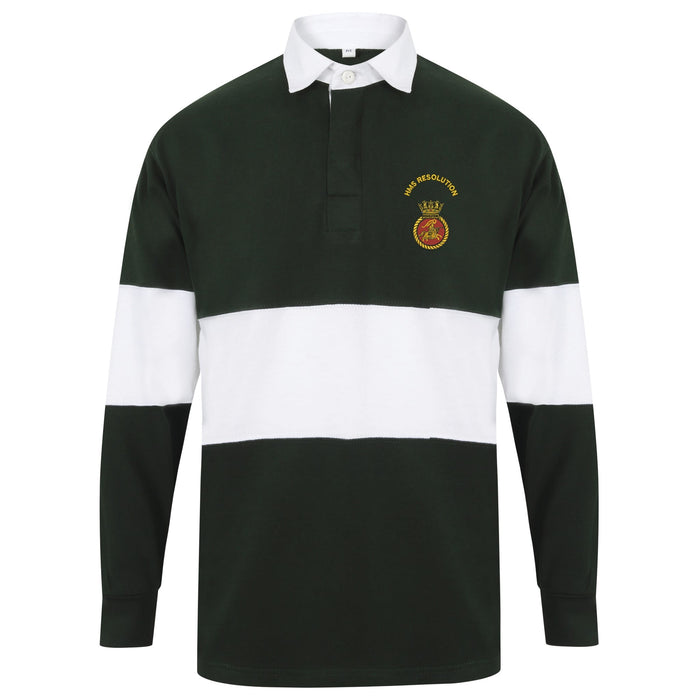 HMS Resolution Long Sleeve Panelled Rugby Shirt