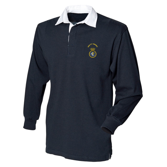 HMS St Vincent Long Sleeve Rugby Shirt