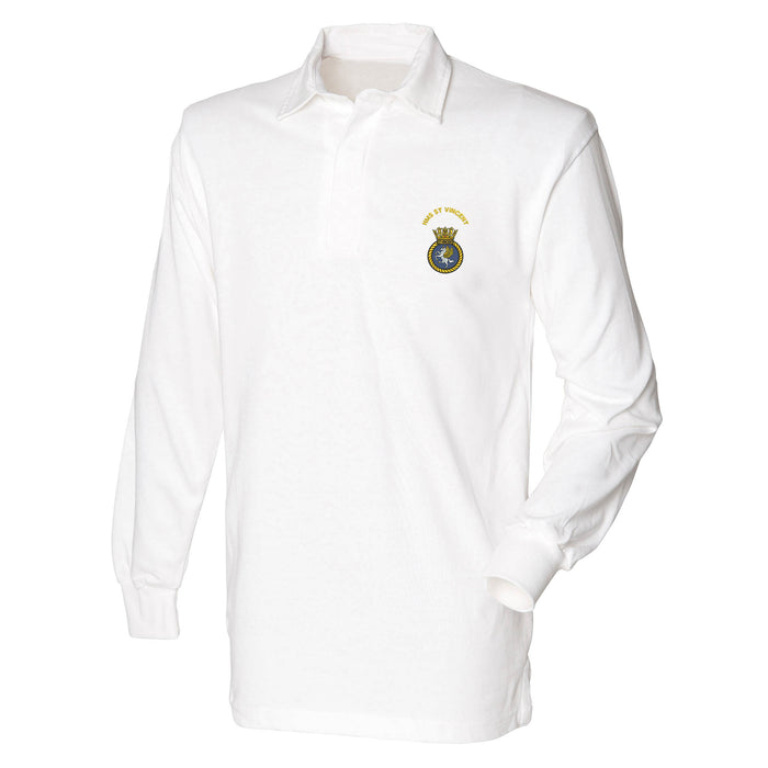 HMS St Vincent Long Sleeve Rugby Shirt